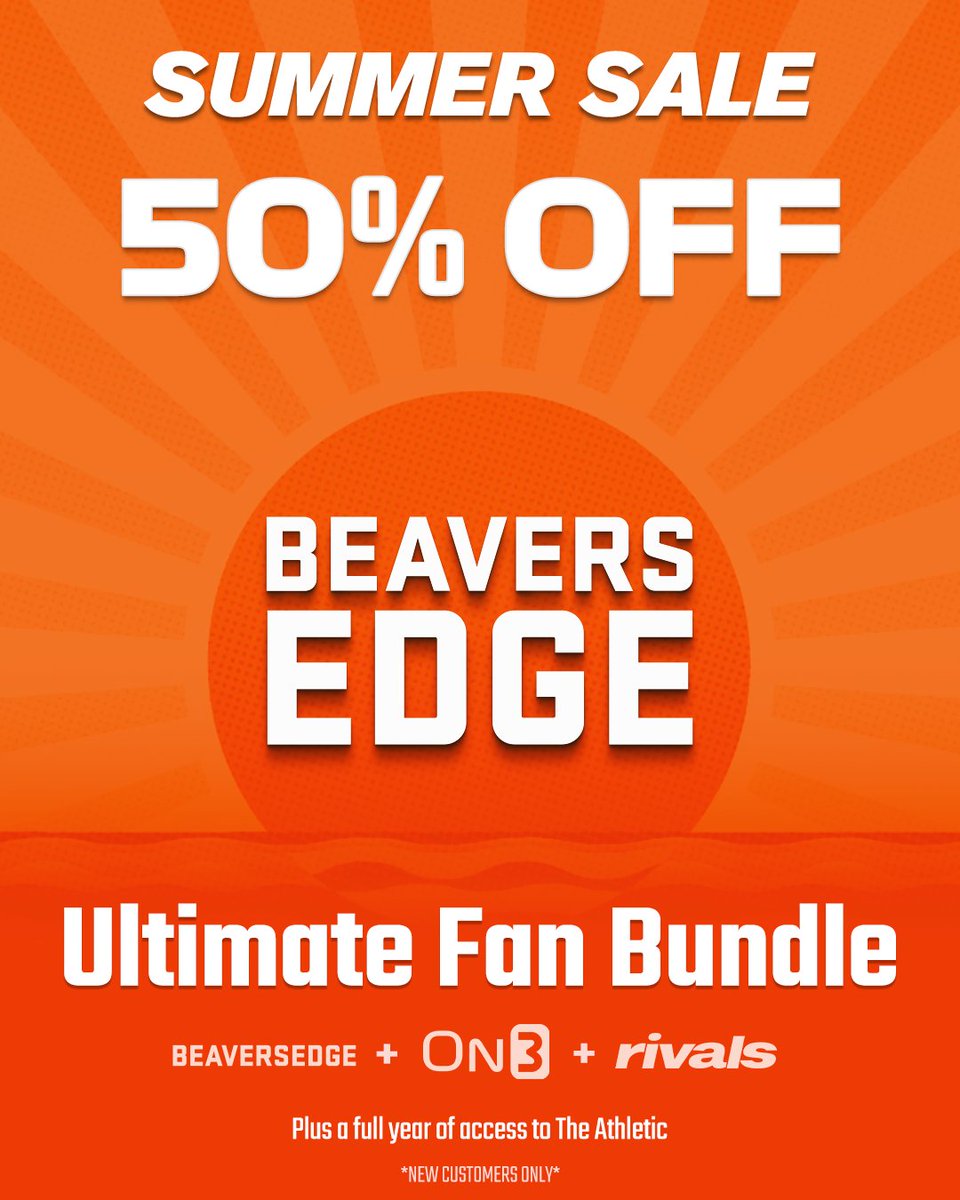Beavers_Edge's tweet photo. #GoBeavs Fans 🚨 The BeaversEdge 50% OFF Summer Sale Is Live 👀🦫

Oregon State &amp; JaMarcus Shephard Are Heating Up 🔥 On The Recruiting Trail, &amp; Now Is The Time To Join BeaversEdge To Get All The Intel 📝

Join: https://t.co/gw2hbA37WP https://t.co/lJHd1a1ur9