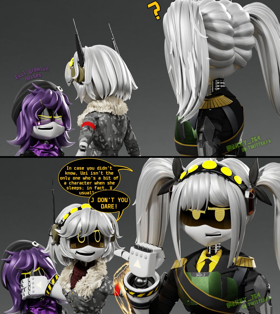 Ricky_764's tweet photo. "V has her secrets too." 
Official Mini-comic of Project: Lights Out💡

#MurderDrones #mdtwt #ProjectLightsOut #SerialDesignationV #SerialDesignationJ #UziDoorman https://t.co/irKruZKzAv