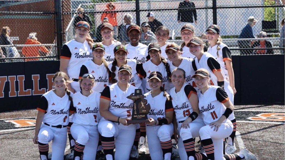 nvillesball's tweet photo. Lady Mustangs are 2026 District Champions 
#embracedhard https://t.co/gdTwrUzh7q