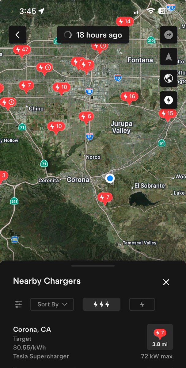 RobbedBike's tweet photo. @billykyle @TeslaCharging They don’t have any plans to update them. The closest supercharger to my house is 72 kW and they’re trash. It’s been like this forever. 

Good luck trying to supercharge anywhere on the 91 between the 241 and the 215.

Get your shit straight @TeslaCharging https://t.co/sa5GwQrz4F