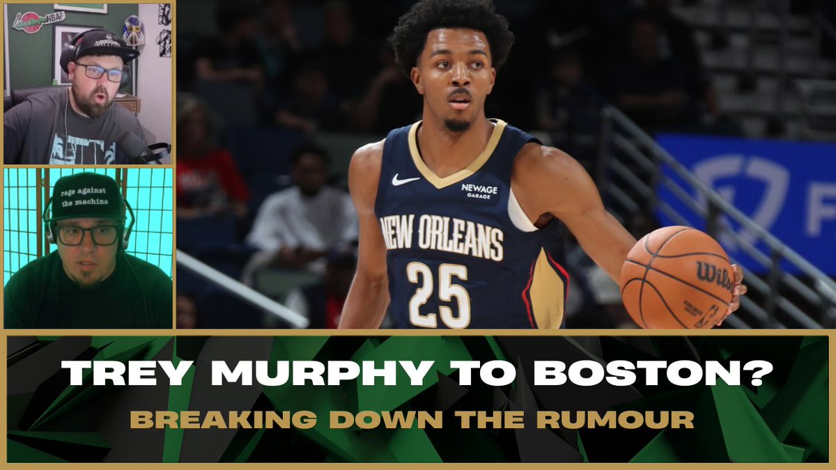 AdamTaylorNBA's tweet photo. Could the Celtics trade for Trey Murphy? If so, what would could a trade package look like? 

Why wouldn't the Pels want top dollar for one of their young stars? Why would they trade him? 

Tried to make sense of the latest rumor on today's podcast. Link in comments 👇 https://t.co/QTsXdRJMz7