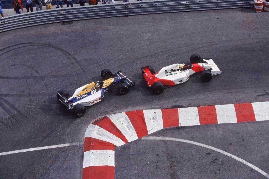 F1_AyrtonSenna's tweet photo. #OnThisDay in 1992, Ayrton Senna beat Nigel Mansell by 0.2s to win his 5th Monaco GP.

#Senna 🇧🇷
#MonacoGP 🇲🇨
#F1 🏁 https://t.co/SwFqx2dG9A
