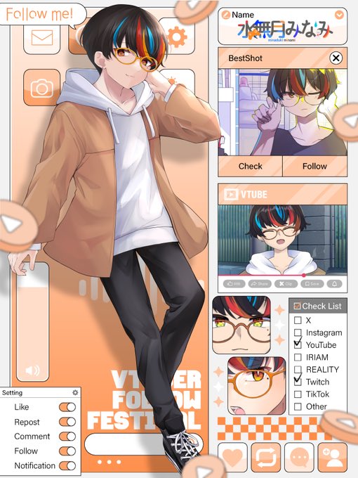 M1n4duk1's tweet photo. #6月のVTuberフォロー祭り‍ 
まったり系ゲーマーVtuberの水無月みなみです👊👶🤞

☂️ポケモンとFPSが大好き💪
🌶ポケモンチャンピオンズ略してポチャーオ👾
☂️6/6誕生日🎂
🌶4年ぶりに歳を取る👨‍🦱

誕生月なので気合を入れて配信やってくぞ🤙
配信見に来てくれると嬉しいです😎
🫶♻️💭全巡回ᐠ( ᑒ  )ᐟ https://t.co/ARHyBBgVxU