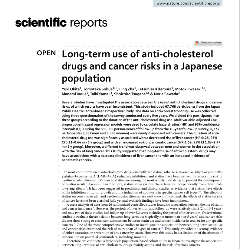 mRNAdeaths's tweet photo. Increased pancreatic cancer risk

Neurological effects of statins, revealing a possible link to an increased risk of hemorrhagic stroke.

Statin Drugs Linked to Cancer, Cataracts &amp; Neurological Adverse Effects

Risk of new-onset diabetes increases with statin intensity. https://t.co/U2vC0Huwip
