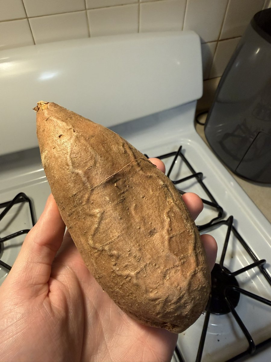 billytime100's tweet photo. This freaky ass sweet potato https://t.co/AEz1ZCuQe3