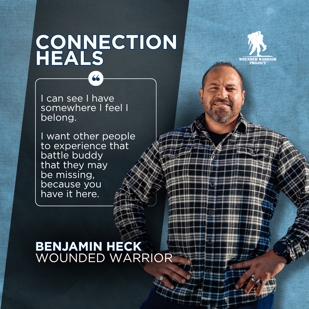 wwp's tweet photo. Veterans finding their way back to camaraderie after service is life-changing. Read more stories like Ben's: https://t.co/WlVdfsxaMl https://t.co/gDgmj1nRCC