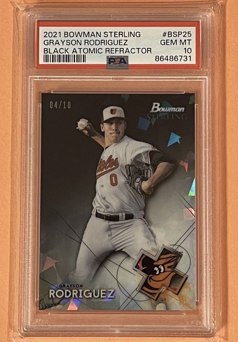 DonaldPopowski's tweet photo. @LAcarddude Castle Orange Mojo /25 Auto - $750 shipped BMWT

Grayson Rodriguez PSA Black Atomic /10 (Pop 1) - $100 Shipped BWMT

Payton Tolle 1st Bowman Refractor - $15 Shipped PWE

Pharrel Payne - Yellow Mojo /75 - $15 shipped PWE 

Feel free to DM with offers https://t.co/0l5nV0H73C