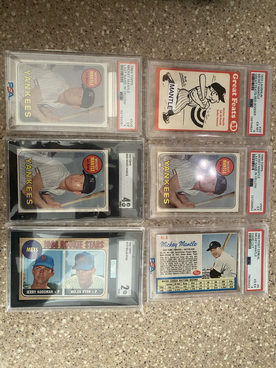 Patbaseball7's tweet photo. Final haul from the west Chester county center show today. 94 upper deck was given a gold label so dropped it off at goldin today https://t.co/ybSFg10jVR