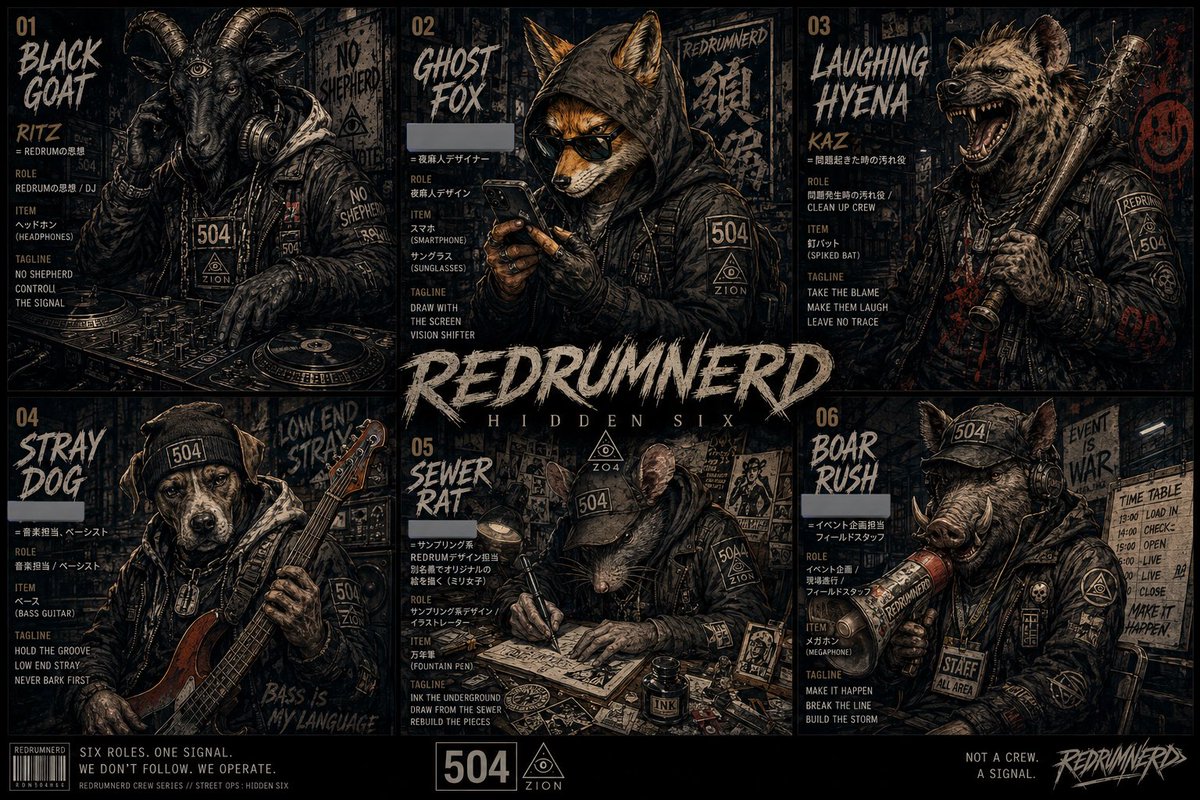 REDRUMNERD's tweet photo. GOOD MORNING.

SIX ROLES.
ONE SIGNAL.

#REDRUMNERD https://t.co/eqPvwSb1Zd