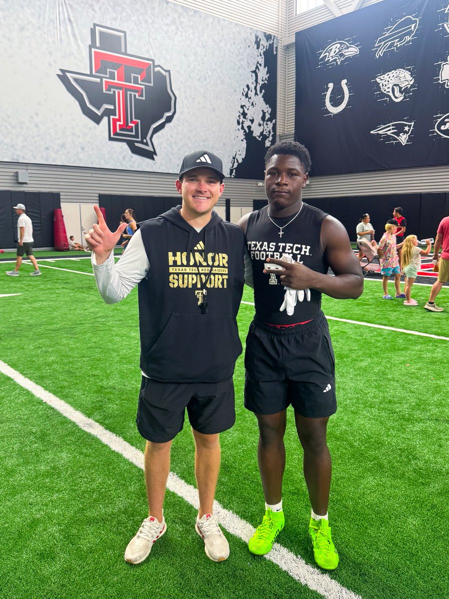 keimarion_2's tweet photo. Appreciate @BnanceTTU for the camp invite! I got some good work &amp; quality reps in at running back today with @GarretMcGuire. Look forward to hearing from yall soon! @CoachCiB @coachisbk24 @CoachRJones_ @rtpegleg @BCHSFBall https://t.co/RQrp5sylvT