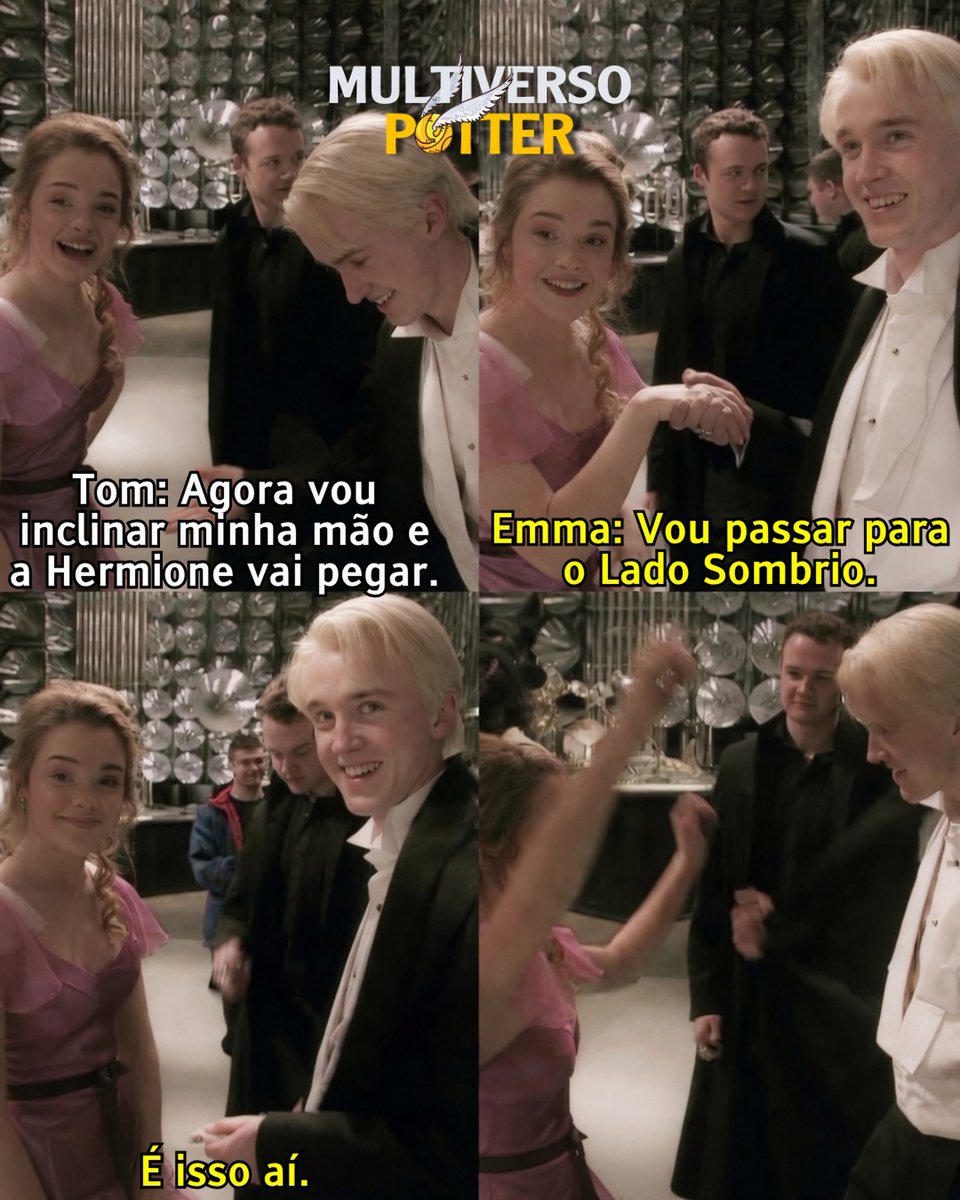 multiversohp's tweet photo. O fato que a Emma tinha crush no Tom nessa época kkkk https://t.co/67a4S2keCP