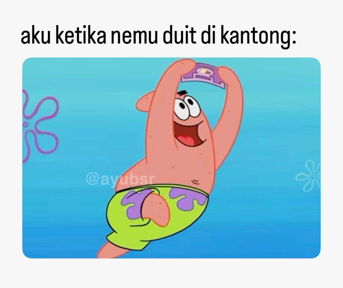 ayubsr's tweet photo. berasa nemu harta karun, padahal duit sendiri https://t.co/UQaH3ID2zq