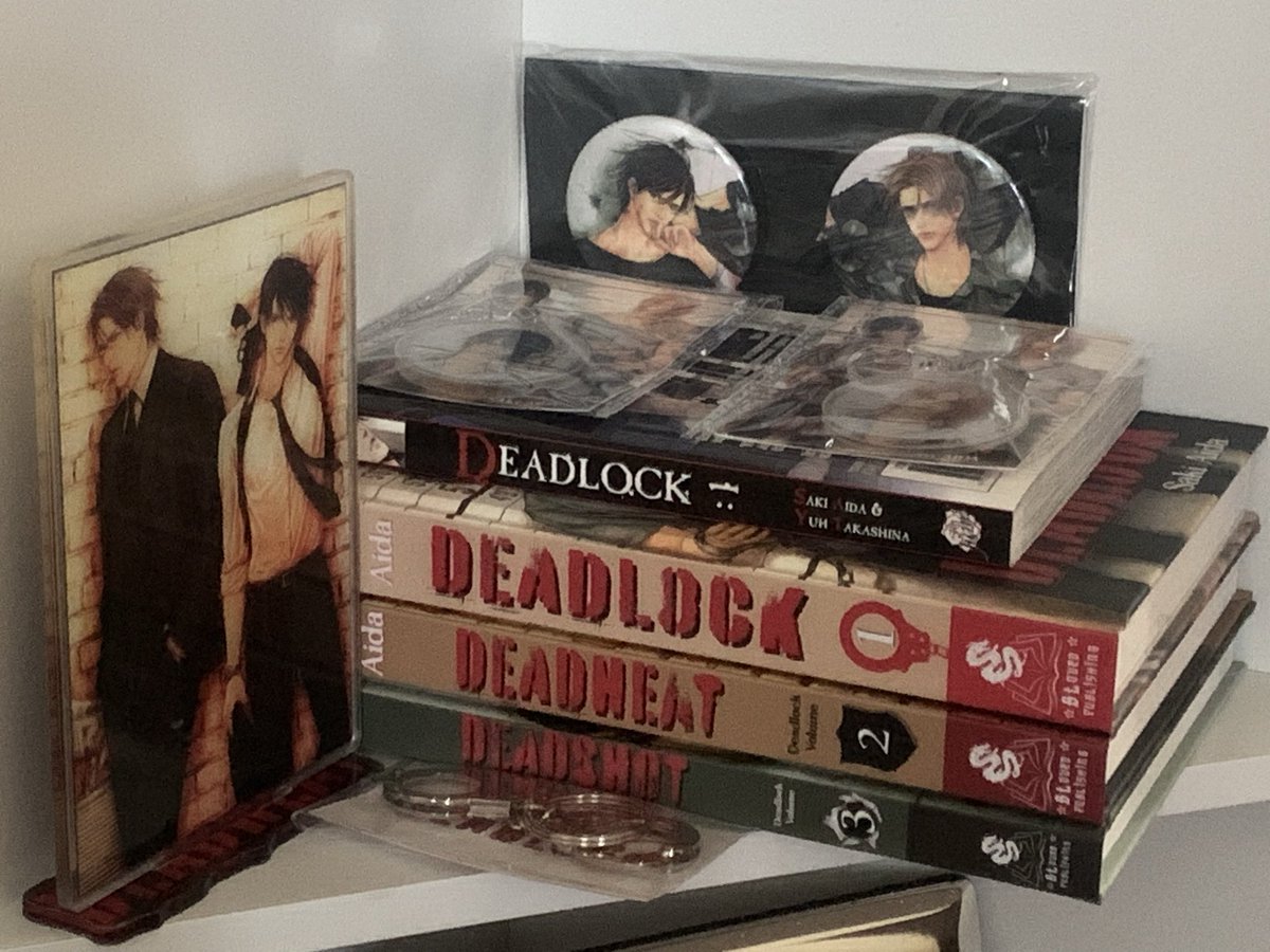 PrecociousPaul's tweet photo. Thanks to @BLovedBooks for completing my Deadlock novel series by Saki Aida. Now time to collect the manga produced by @Junemanga. Then my collection will be complete. I love supporting small businesses. https://t.co/sMe1fS5mio