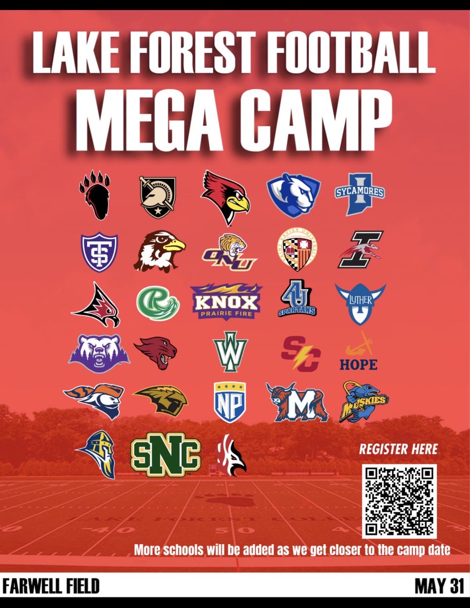 damian_223s's tweet photo. Had an amazing day at Lake Forest College Mega Camp today! Made a ton of connections with coaches from everywhere. @CoachShen @Coachziemba46 @HLR_FOOTBALL @EDGYTIM @Josh_valen1024 @DustinThagoat https://t.co/E4AIREj945