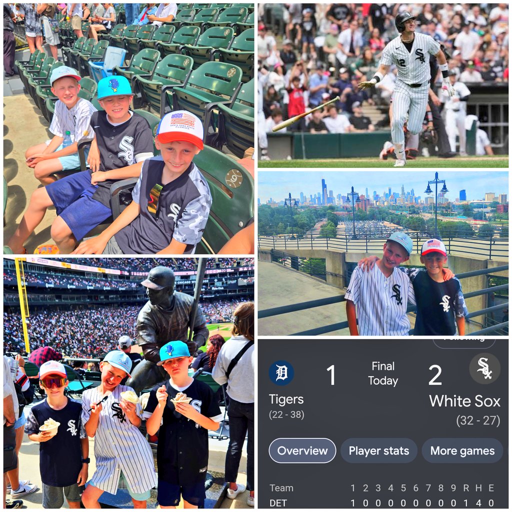 BillyBackup's tweet photo. #WhiteSox #Sweep #Tigers and close out the homestand by winning 6 of 7 in the division.
Boys had a blast &amp; then Billy passed out on the ride home. 
Kids Zone, Ice Cream, Nacho helmets, all after Frankies ITL Subs at the pregame tailgate.
&amp;
Dads did some #108ing too. https://t.co/0g4VjcawBn
