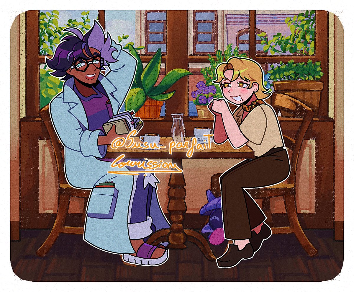 Susu_Parfait's tweet photo. Moment for promo, Hi my cartoony comms are open!!! Please check them out on my ko-fi 
https://t.co/TOvDEsblkY https://t.co/iS3NuNuSYu