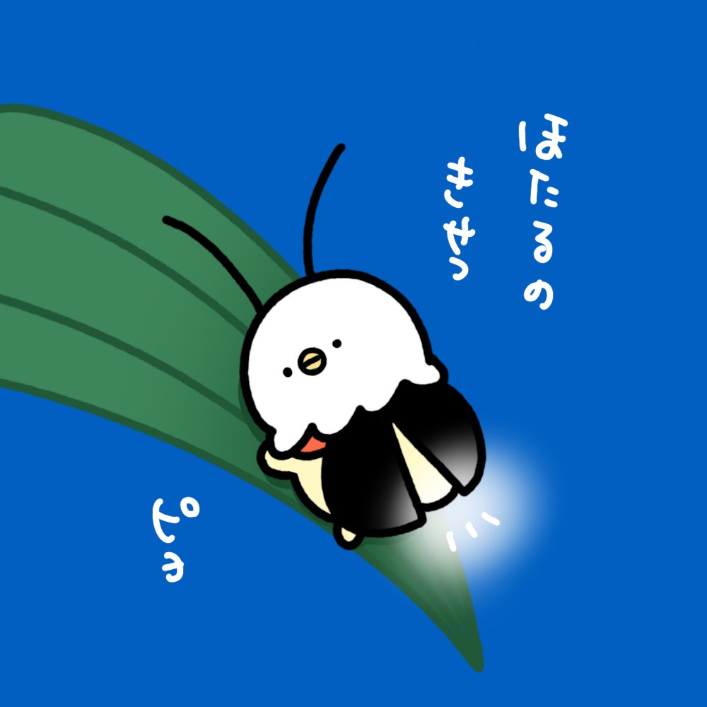 SweetChickClub's tweet photo. おはようございまっぴよ！

月曜日！
そろそろホタルの季節ピヨーー！
みんなは今年のホタル、見たぴよ？

ホタルは儚く一生懸命光ってて、その尊さに癒されるピヨ。今週も頑張るピヨ！🐤

#すとっぴ #stoppi
#月曜日 https://t.co/FMsmEhtOHo