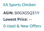 avery_cfb's tweet photo. EA Sports renamed College Football 27 to "EA Sports Chicken" to hide their listing on Amazon 🤣 https://t.co/Qa0haqJOu0