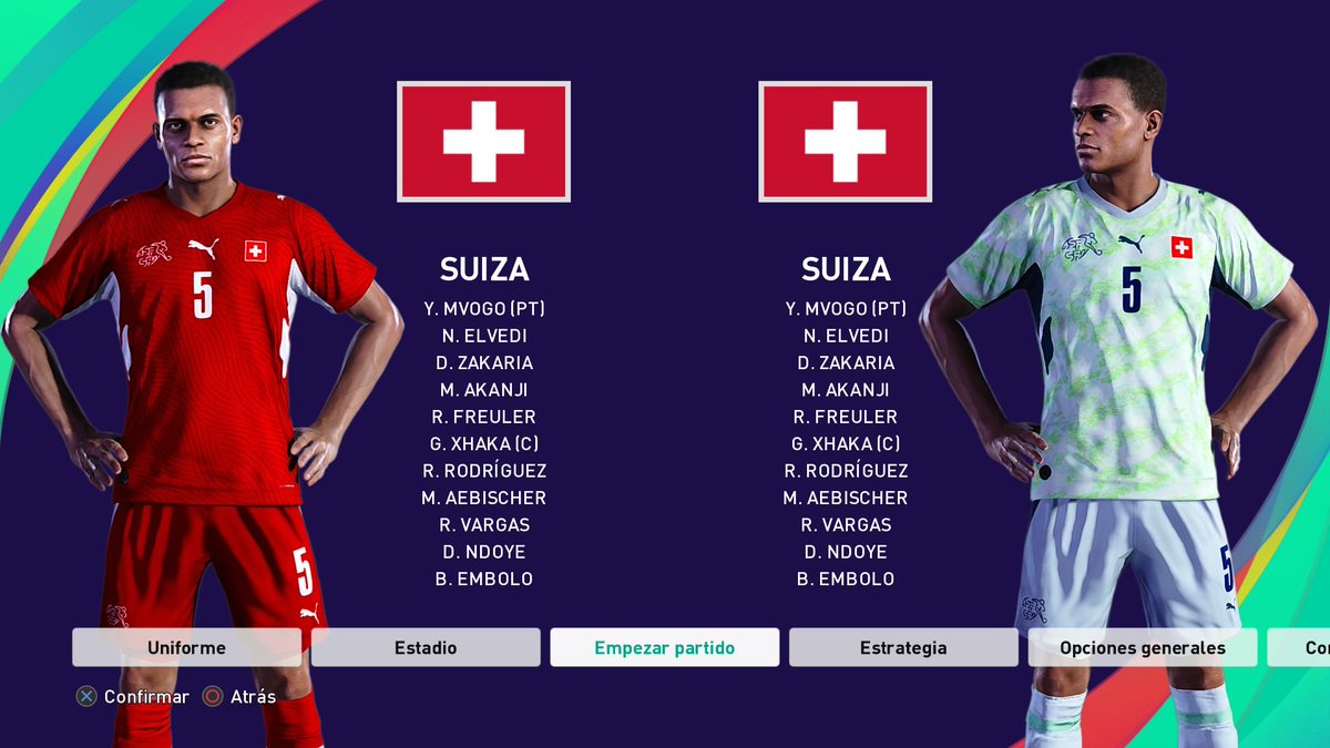 CrackenPES's tweet photo. Suiza kits y jugadores actualizados en efootball PES2021 https://t.co/eEoQxIUDkQ