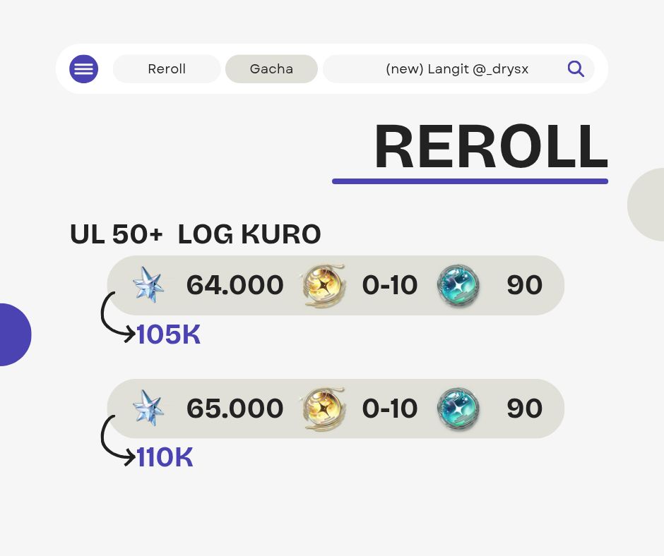 _drysx's tweet photo. wts reroll wuwa https://t.co/9DuQ51PQxq
