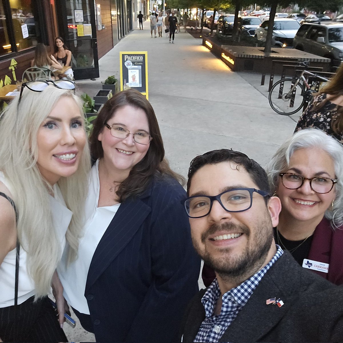 Lopez4TXHD33's tweet photo. Just a few more photos from yesterday's HDCC event. Lots of amazing people like Nancy from @MomsAGAbbott; my friends from Collin County, Angie Carraway (HD89), Jordan Wheatley (HD67), Brittany Black (HD61), Sandeep Srivastava (HD66), and Rachel Mello (Fmr. SD8); representing the RGV from HD41, Julio Salinas; and another fightin' Texas Ag from the Class of '14, Moniqua' Scott from HD15, Whoop!!
#HDCC
#texasdemocrats
#txchallengers
#texaschallengers
@CollinDems