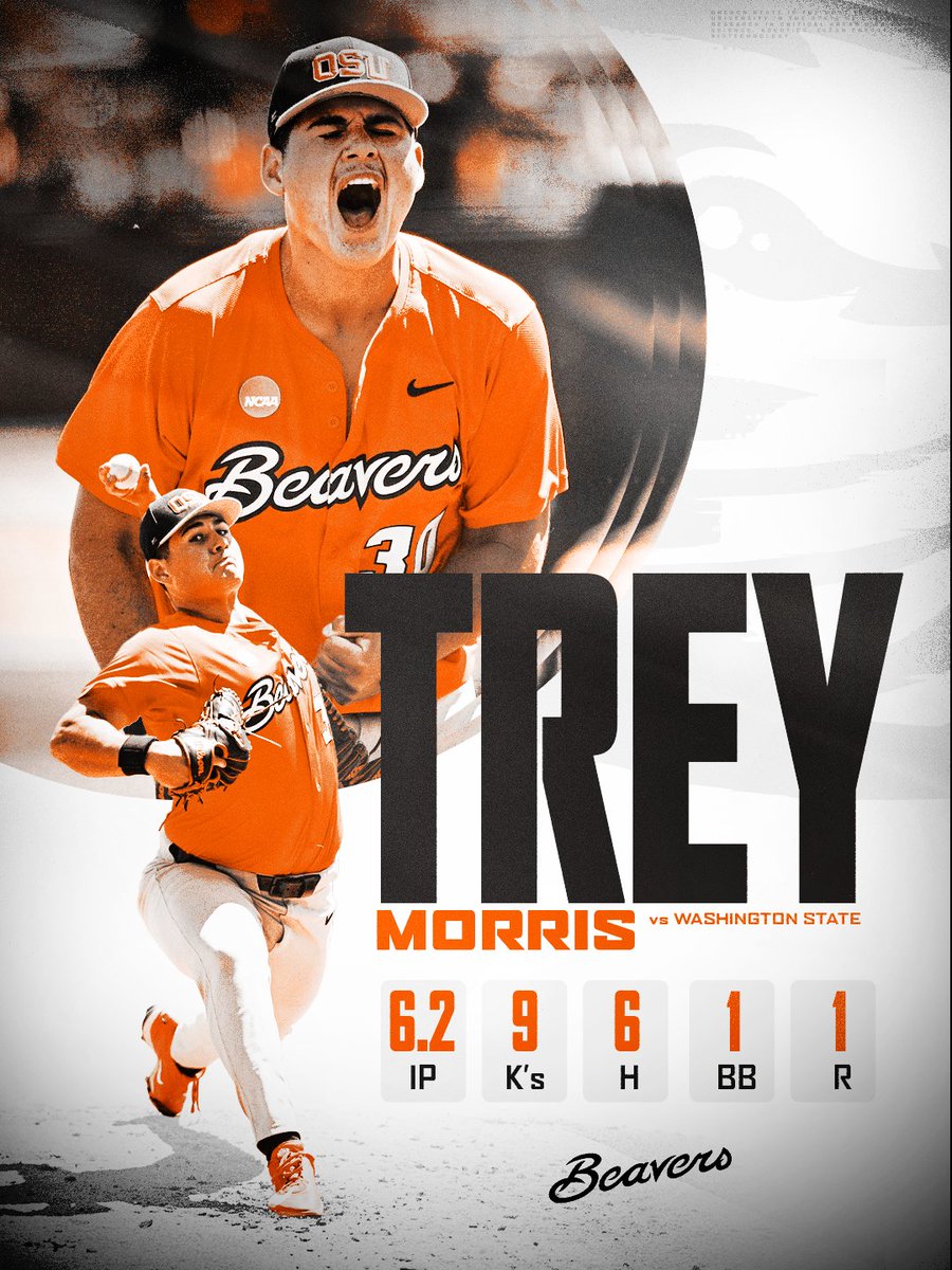 BeaverBaseball's tweet photo. A performance made for the national stage. 

#GoBeavs https://t.co/uZsWwLOPvp