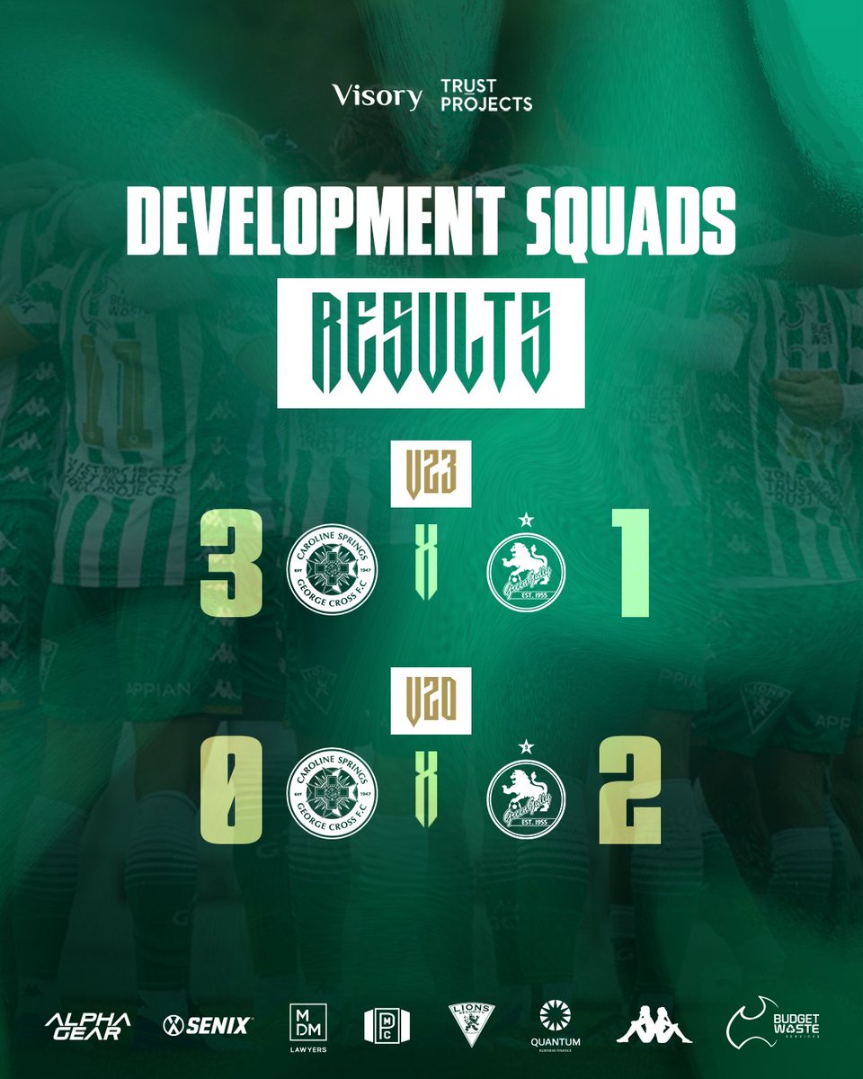 GreenGullySC's tweet photo. Results from our U23s and U20s at City Vista on Saturday. https://t.co/1ofh92mZcI
