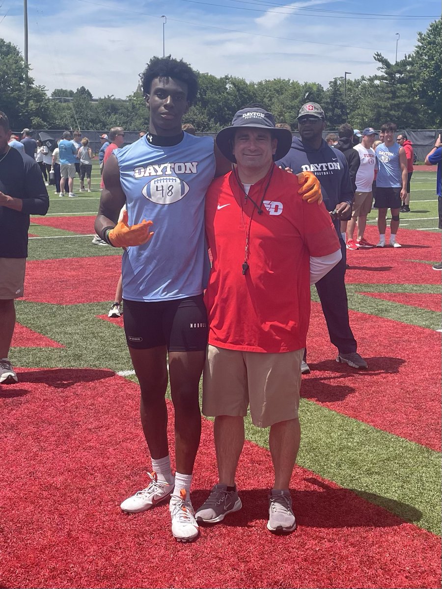 SimRaye16's tweet photo. Had a great camp at Dayton, I want to thank @fbcoachcoop and the entire staff for the opportunity. I appreciate the feedback, energy, and time invested in me. Looking forward to staying in touch and getting back on campus soon!

@LakotaEastFB @Jordan_kitna3
@THE_OhioPlayers @CoachShanefelt @gmcsports @JaredLuginbill