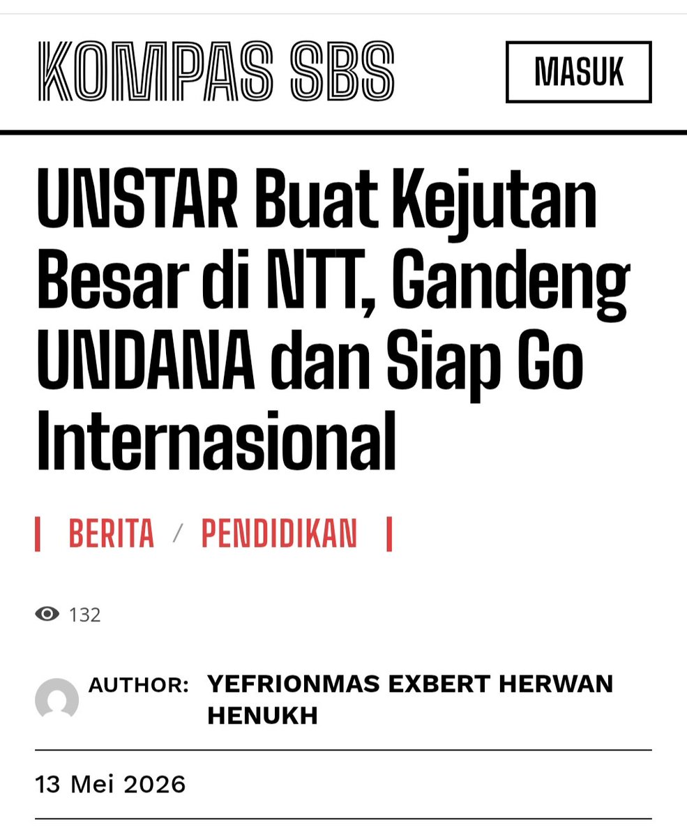 ProfylHenuk's tweet photo. SEJAK KEPINDAHAN PROF.YUSUF L. HENUK,Ph.D,UNSTAR MASUK"5 PTS TOP NTT"JADI GANDENG UNDANA BUKA S2 PLUS:"SEJARAH NAMA PULAU ROTE DITULIS ULANG OLEH PROF. YUSUF LEONARD HENUK,PH.D DARI UNIVERSITAS NUSA LONTAR (UNSTAR) ROTE DI KABUPATEN ROTE NDAO-INDONESIA"(https://t.co/3FalY8XHxV). https://t.co/XMomxmn3ne