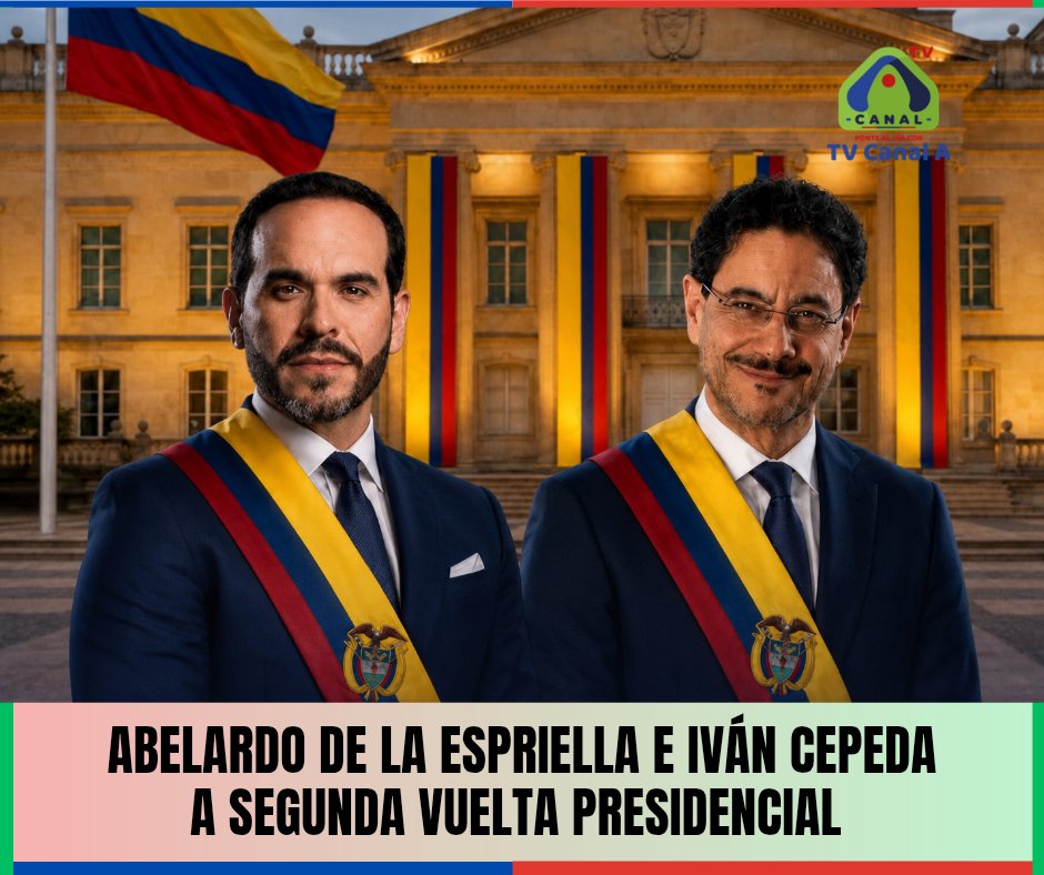 Tvcanal_A's tweet photo. #Atención 🔴🚨

Colombia vive un momento decisivo 🇨🇴🗳️
el país entra en segunda vuelta presidencial, donde los #colombianos deberán elegir quién será el próximo presidente.

#politica
@AbelardoPTE https://t.co/5bPjzGtYjh