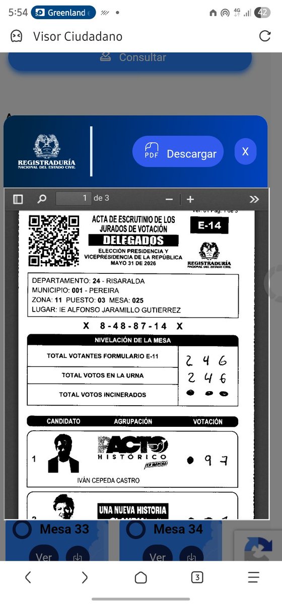 andresoto23's tweet photo. @ligia281243 Ayuda tengo inconsistencias en mi mesa que hago ??? Hay 90 votos que no cuadran para abelardo S.O.S https://t.co/9ZbsuoekSt