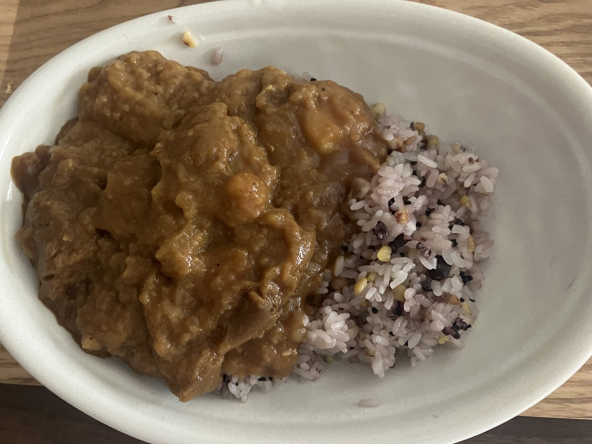 かれー そういえば撮り忘れていた 私の手作りカレー
