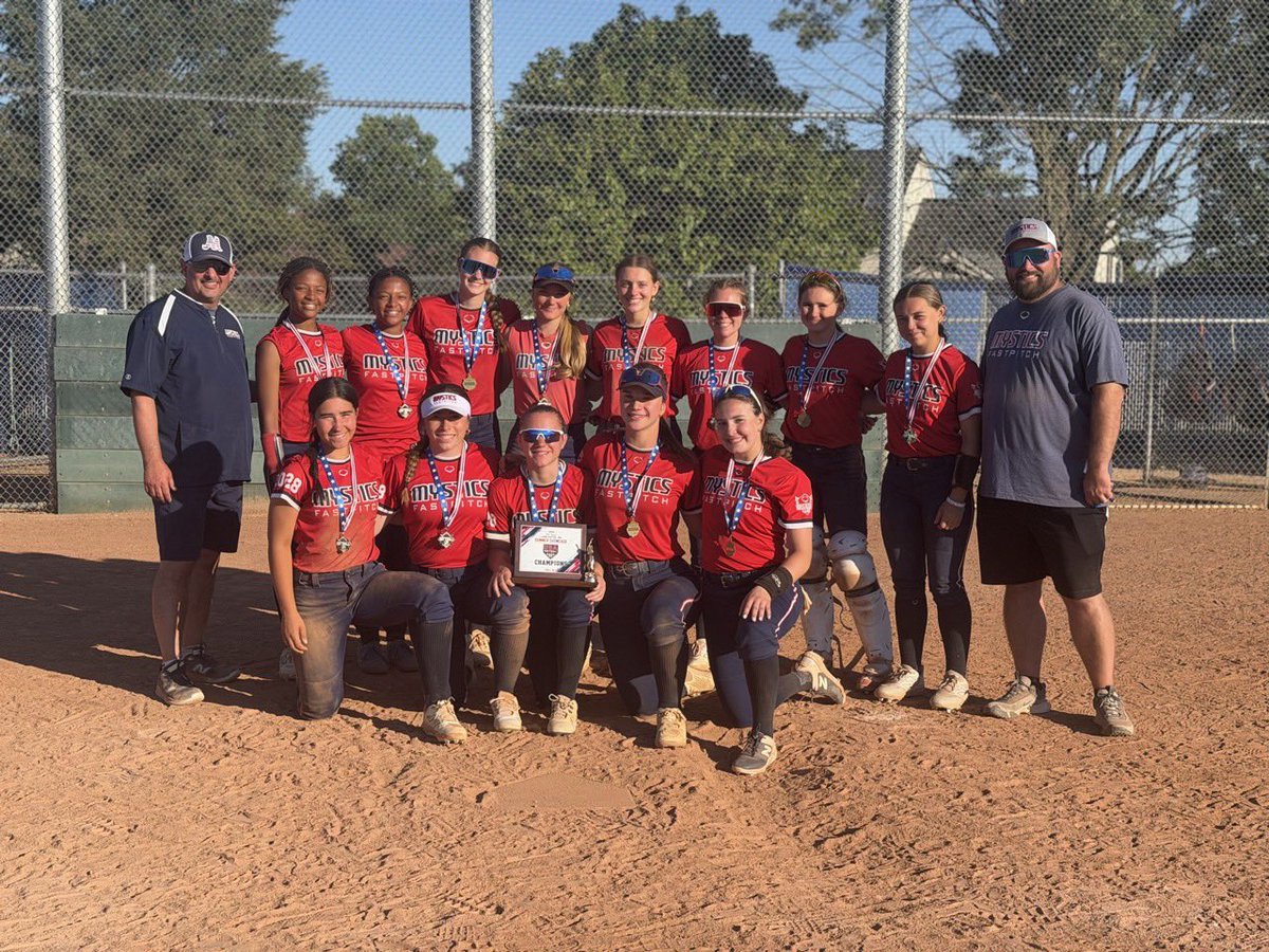 Mystics_Nat_Gar's tweet photo. Congrats to the 16U National Team starting off the summer winning the Lancaster Showcase! @bgcatching @NEFLfastpitch @LineDsoftball #letsgo #STICS #Congrats #mysticsnational #hardwork #grind https://t.co/10yehcC3NE