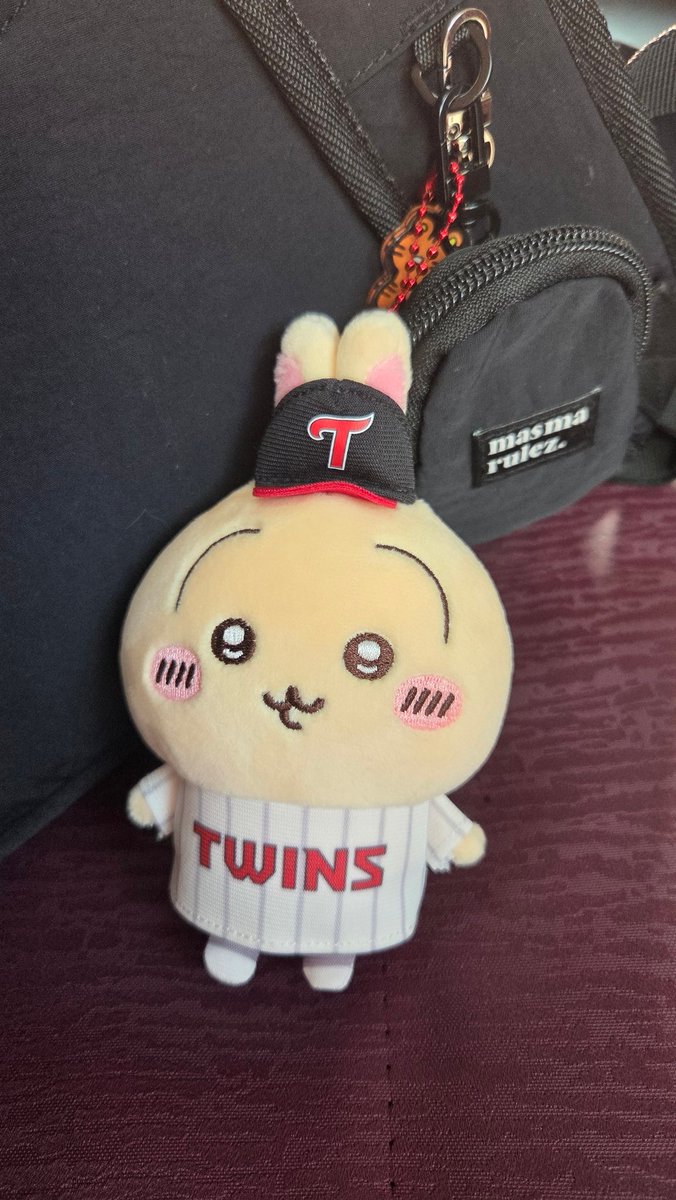 needmoreusagi's tweet photo. 바야흐로 야구의 시즌
트윈스 우사기를(전 트윈스 팬은 아니지만) 데리고 다녀요 ⚾️⚾️⚾️
우리 구단은 왜 먼작귀 콜라보를 안 해줬는가 🥹... https://t.co/qSqjkLGBpG