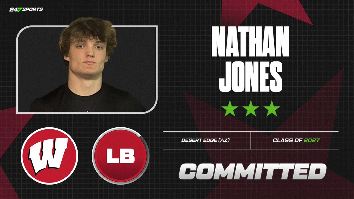TheRealNickOsen's tweet photo. BREAKING: Priority LB Nathan Jones commits to Wisconsin https://t.co/wkdruyxEH5