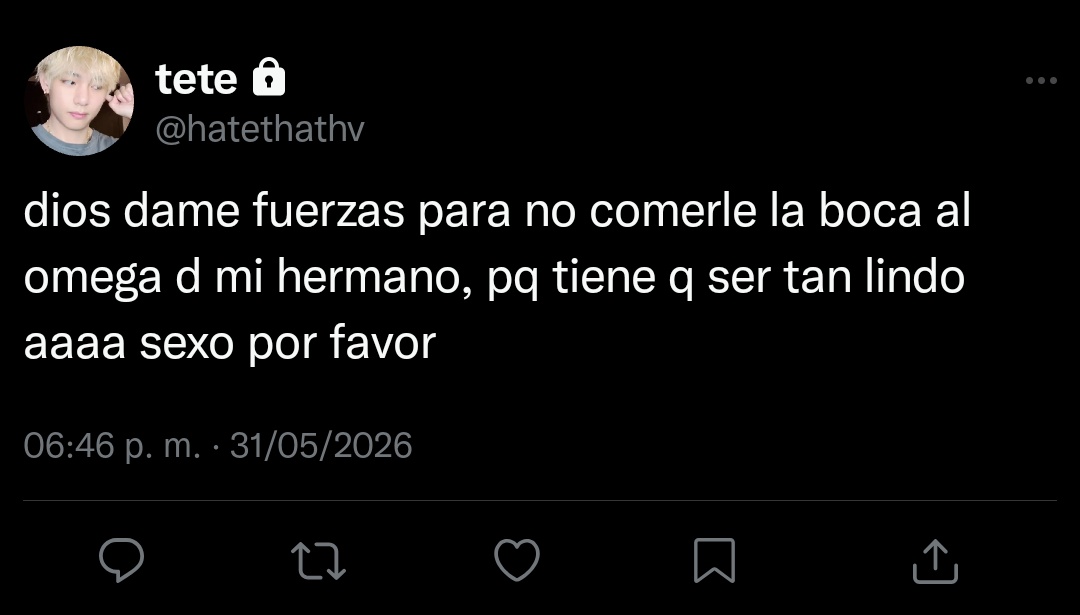 niniover7's tweet photo. AU kooktae    ✿    Brother's Omega

T’aehyung sabía que estaba mal. 
Sabía que no debía sentir nada.
Pero no podía evitar desear con todo su ser al hermoso omega de su hermano mayor...

A pesar de que él también era uno.

#kooktae #kookv https://t.co/D9vmc2yp48