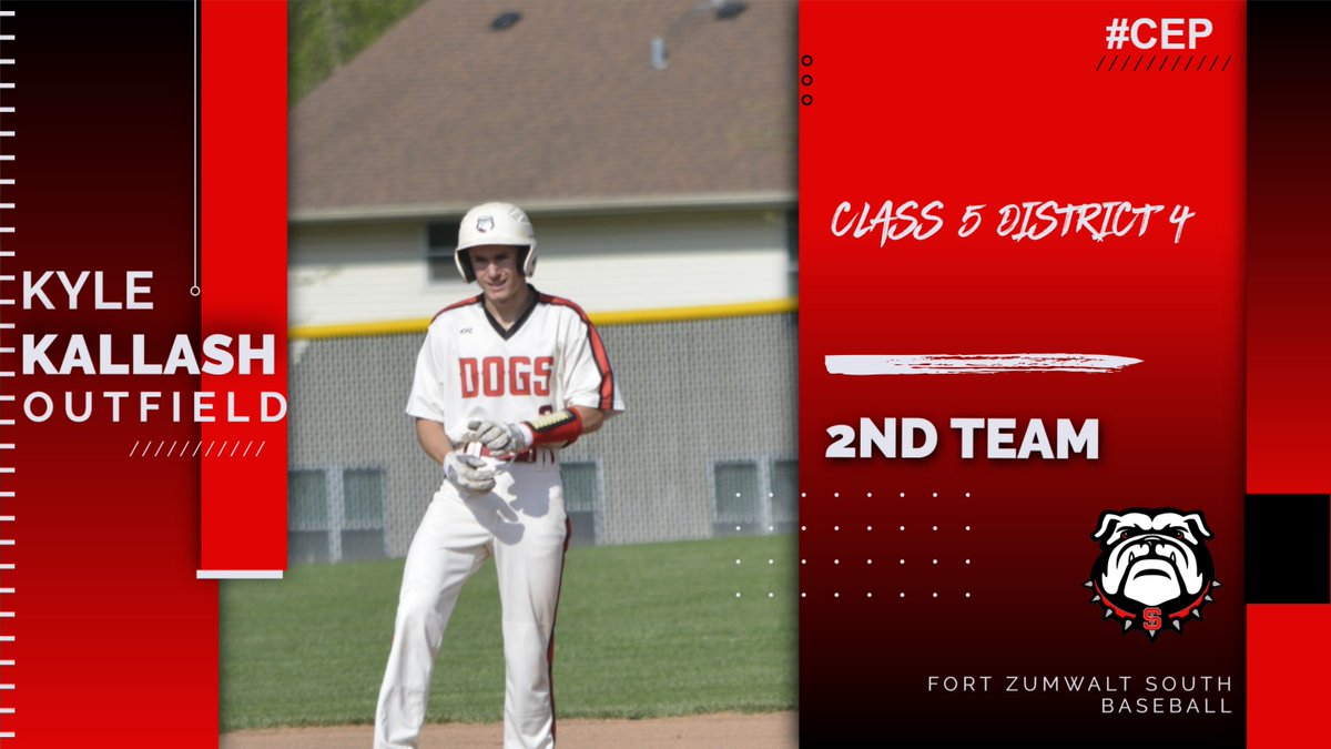 FZSBaseball's tweet photo. Congratulations to Kyle Kallash for being selected 2nd Team Outfield for Class 5 District 4! #CEP https://t.co/GtEBkSLDBA