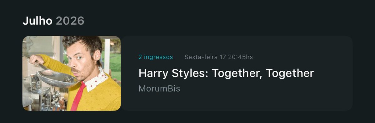 hsltt91's tweet photo. 🚨 vendo 2 ingressos harry styles 17/07 julho 🚨
pista meia entrada 

*anunciei na buyticket https://t.co/JWk1hfrpW9