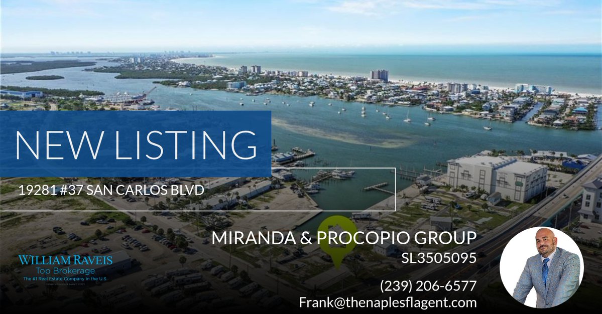 NaplesProcopio's tweet photo. 📍 New Listing 📍 Take a look at this fantastic new property that just hit the market located at 19281 #37 San Carlos Blvd in Fort Myers Beach. Reach out here or at (239) 206-6577 for more information https://t.co/EH0WGDbWzN https://t.co/1kX5PFbP7Z
