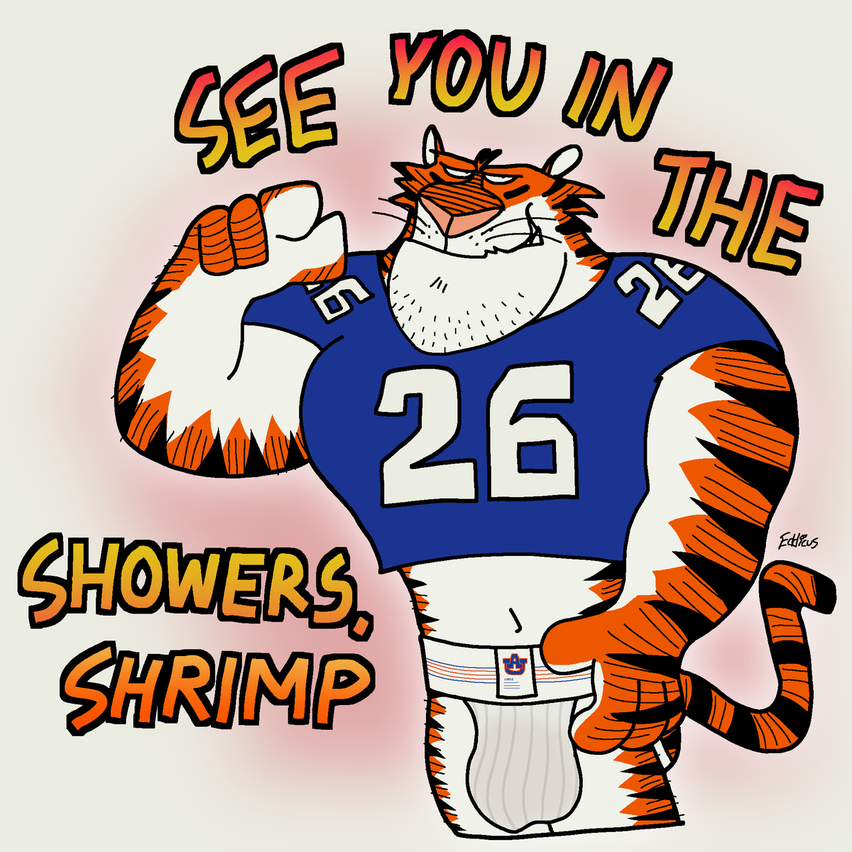 eddickus's tweet photo. auburn tigers are always wild with rags https://t.co/VHwwdj6ptC