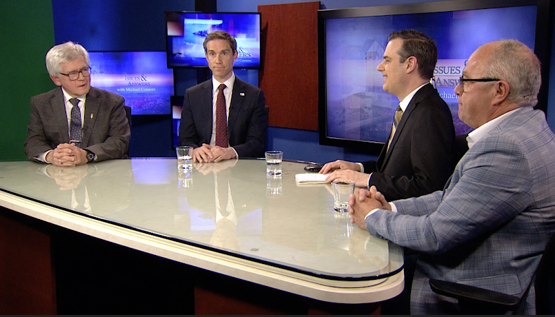 NTVNewsNL's tweet photo. Issues &amp; Answers: The MHA panel discusses the province dropping its equalization court challenge, decorum in the House, and the Churchill Falls review https://t.co/Bb9cUZbPj6 https://t.co/rTDok7RX5p