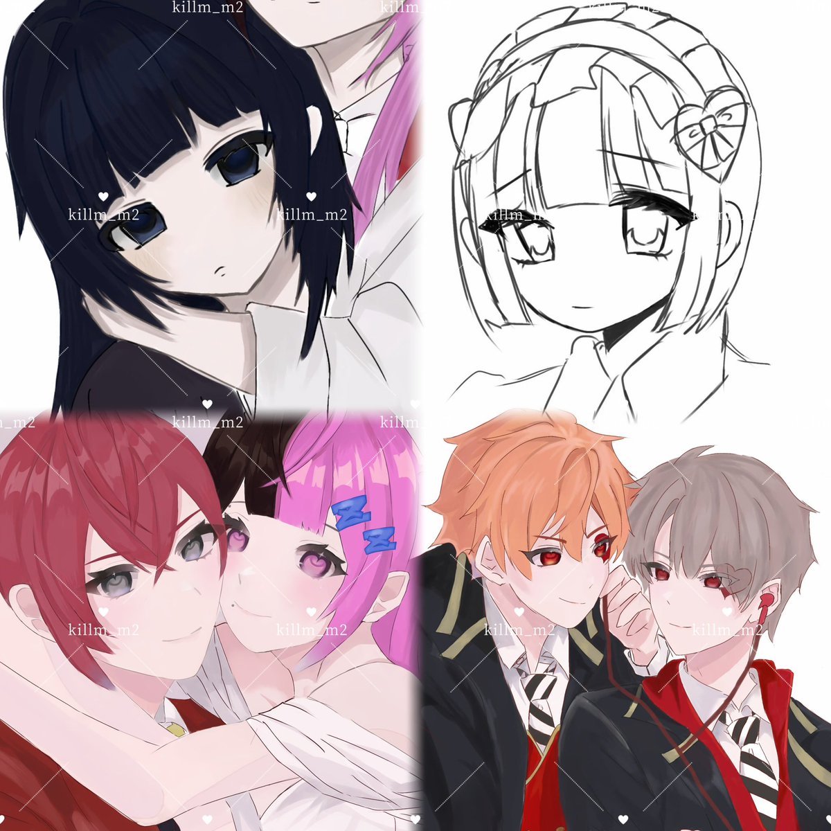 killm_m2's tweet photo. ✧描き合い募集✧

譲 イラスト(夢絵、コテ同、コテ単等)
求 夢絵、夢小説

納期 1日〜1ヶ月

ALT詳細
リトリンに御相手様記載しています
#夢絵描き合い #描き合い #描き合い募集 https://t.co/UbWe6LjRfF