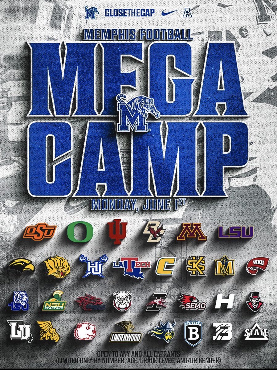 Josh_Booker2028's tweet photo. I will be attending the Memphis Mega Camp Tomorrow! Excited to get to work 💪🏽 @CoachOlaAdams 
@Coach_CHampton @CoachJakeOlsen 
@Coach_DCollins @CoachThurin
@CoachMalone18 @coachDMetcalf
@CoachMattioli @DBowman901 @jalyn_phillips @Coach_Smith547 @_CoachRich https://t.co/AZQSxEXUIL