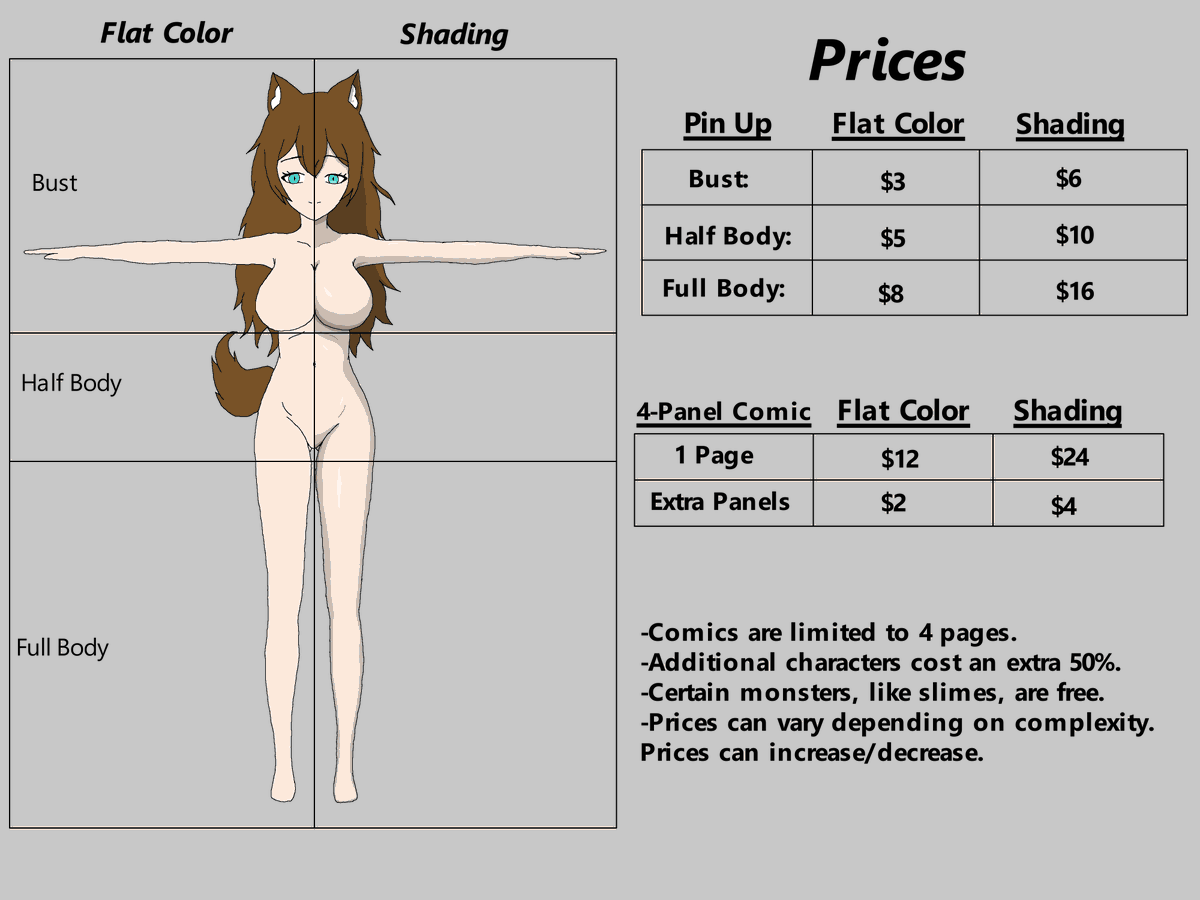 simply_looking's tweet photo. Commission sheet! These are the rules and prices for commissions! https://t.co/eY3SYe52ZZ