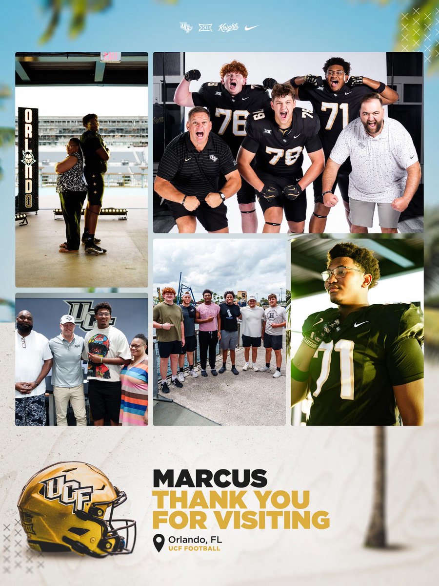 smal97780's tweet photo. Thank you UCF Football for an amazing official visit! I appreciate Coach Blazek and the staff, and the players for showing love to me and my family all weekend.

#ChargeOn ⚔️ https://t.co/LFEu6tKtIg