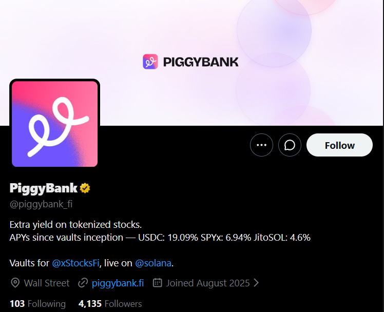 timiondegen's tweet photo. One of the biggest mistakes you can make in crypto is leaving your stablecoins idle

There are now multiple protocols on Solana offering ways to earn yield while maintaining exposure to stable assets.

If you're looking for places to park your capital, here are some protocols worth exploring:

1️⃣ @humafinance ( $PST ) - 10-18% APY

→ Huma is a PayFi protocol that provides liquidity for global payment companies, enabling faster settlements and access to working capital

2️⃣ @piggybank_fi ( $pbUSDC ) - 14.82% APY

→ Piggybank is a DeFi protocol that generates extra yield on top of digital assets (eg. stable-coins, tokenized stocks, cryptos...)

3️⃣ @onrefinance ( $ONyc ) - 11.87% APY

→ OnRe brings the reinsurance market onchain, allowing users to access returns from a traditionally institutional asset class.

4️⃣ @hylo_so ( $sHYUSD ) - 11.30% APY

→ Hylo is a stablecoin protocol focused on making yield-bearing dollars simple and accessible on Solana.