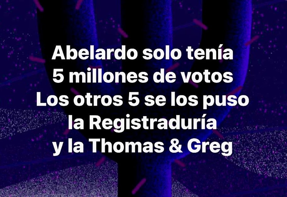 MisterXCo's tweet photo. @LevyRincon Sigan creyendo que esa gente no metió mano en las urnas. 
Y sigan creyendo que no lo harán en segunda vuelta. https://t.co/P0eLyKvJAo