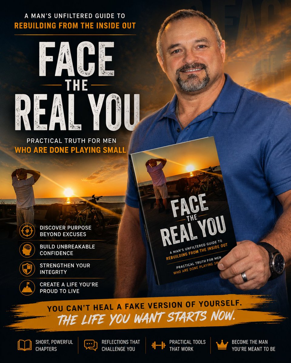 CoachJimShields's tweet photo. Are you sick of all the pressure living up to everyone else's expectations and NEVER getting what you truly want?  It's time to face the real issues holding you back... it's YOU!

Buy "The Real You" on @Gumroad https://t.co/wlE96sbU7G https://t.co/yWKDwEGyce