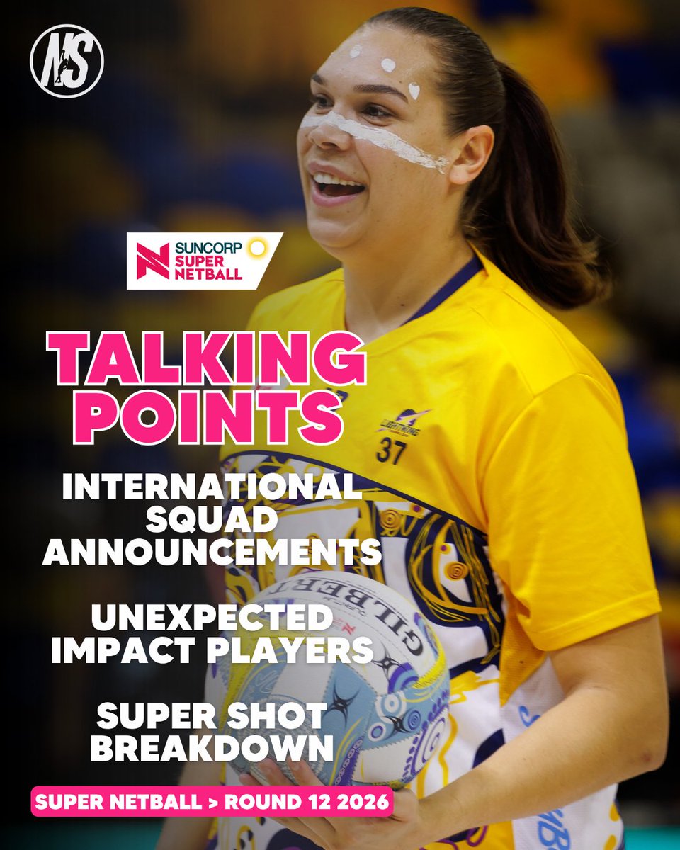 NetballScoop's tweet photo. Close calls, comeback fights and an unexpected blowout in the battle of the top two.

Round 12 had ALL the talking points. What was your favourite moment?

Here's ours ➡ https://t.co/sjxWNa83QS

📸 Jodie Dent | Decadent Graphic Design and Photography

#SSN2026 #Round12 https://t.co/9xPHb8n9FC