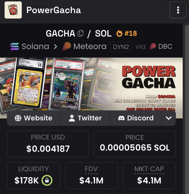 BtcPuppet's tweet photo. $GACHA is the PONZI of this new cycle.

Imagine getting in under $4m https://t.co/wu1UCeURDJ